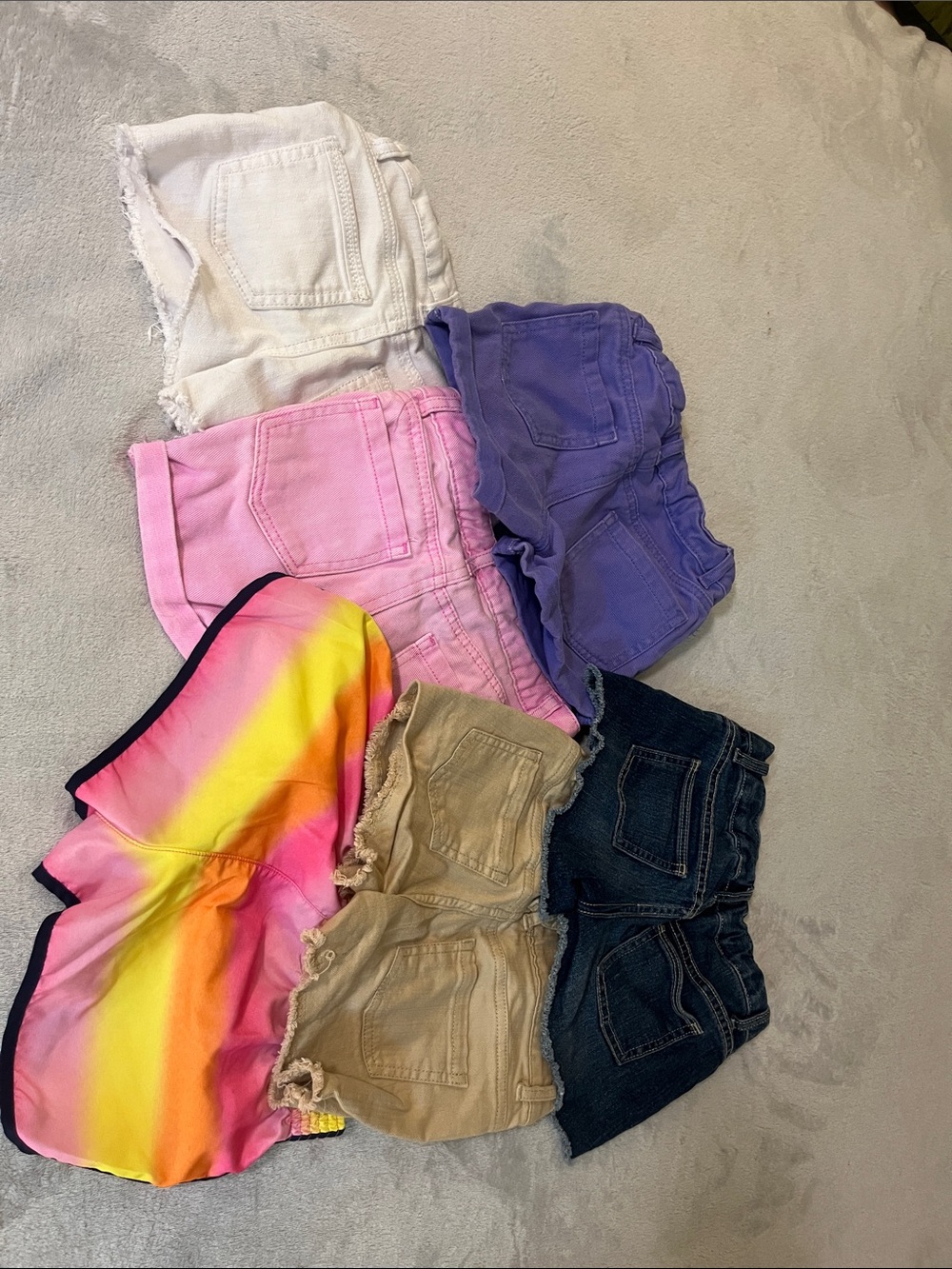 6 pairs girls shorts size 7/8 Shorts - Multi Color Pack